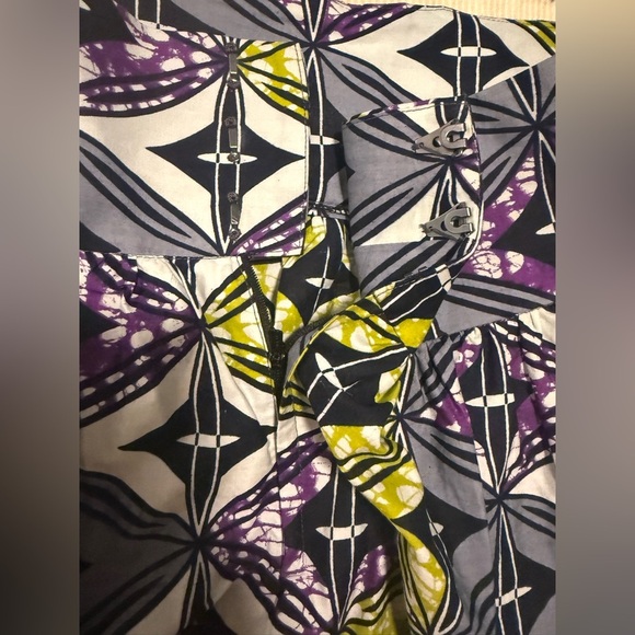 Handmade Colorful Pleated A-Line Maxi Skirt - Picture 3 of 7